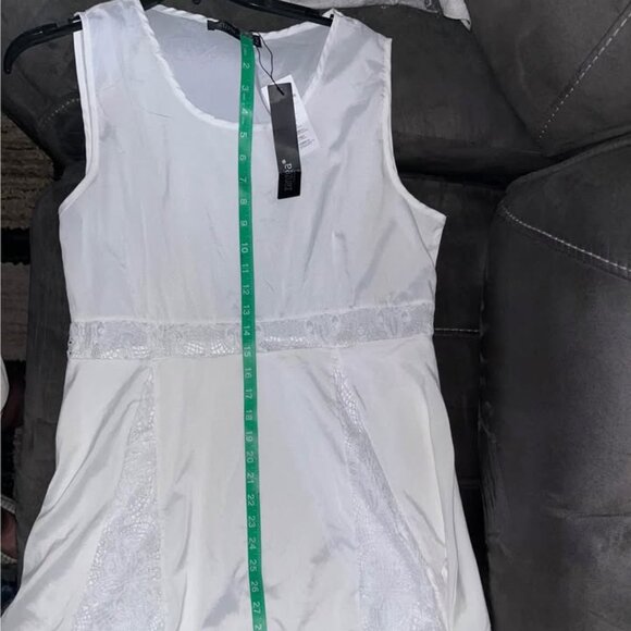 Zanzea Sleeveless White Lace Dress, Size 14, New! - Picture 8 of 9
